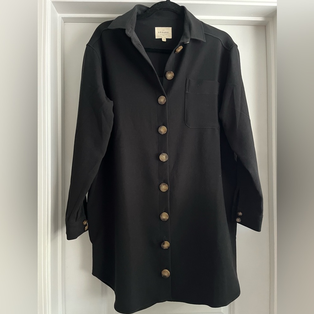 Sezane Sadie Dress Black Size 2